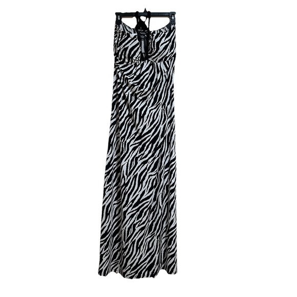 Rue21 Dresses & Skirts - Rue 21 Women's Zebra Halter Sweetheart Neck Maxi Dress Size XL‎ Y2K